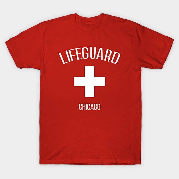 Lifeguard Chicago T-Shirt by hoopoe